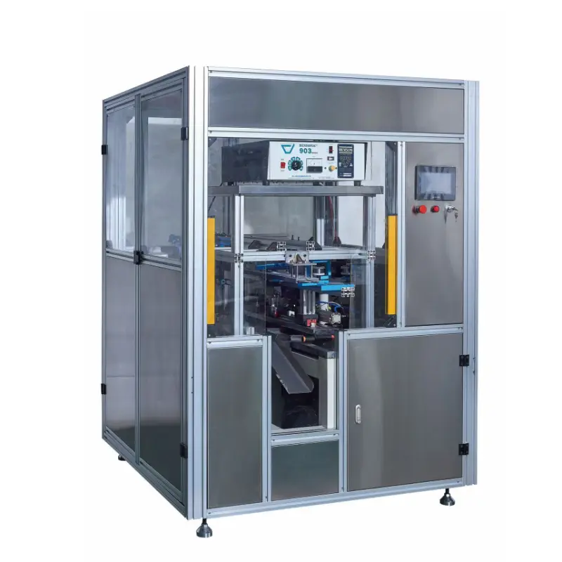 Máquina de soldadura ultrasónica con elemento filtrante completamente automática