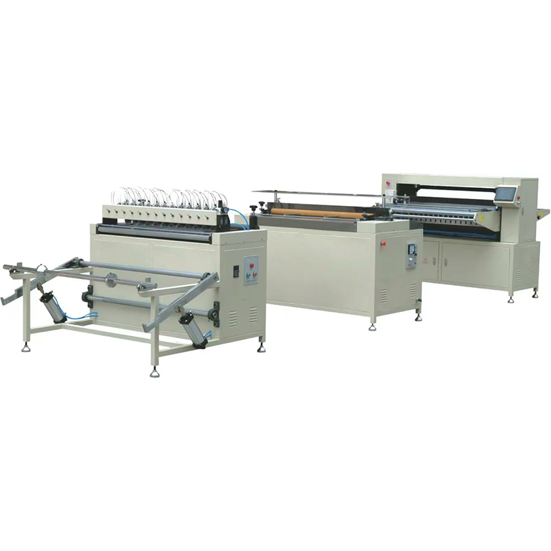 Línea de producción de plisado de papel con cuchilla completamente automática